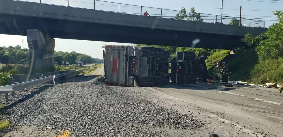 Rollover Accident in Goshen Causing Delays Monday Morning