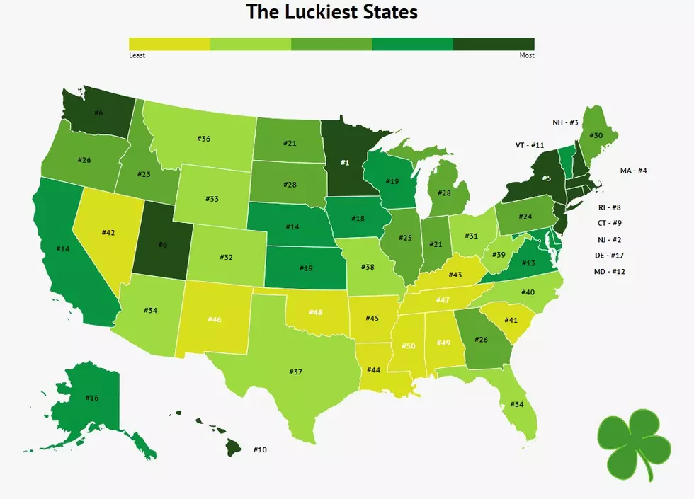 Lucky States by Zippia