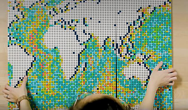 Chart Your Travels with Lego's New, Nearly 12,000-Piece World Map
