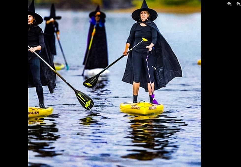 Witches on Paddle Boards Taking Over Sleepy Hollow, New York