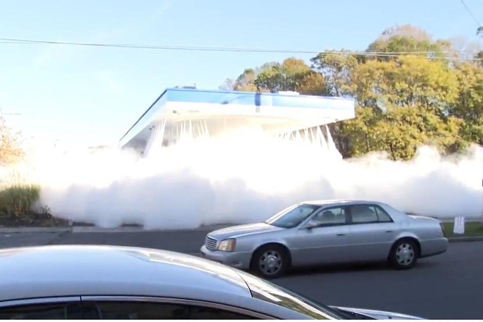 Watch a Fire Suppression System Going off at New York Gas Station
