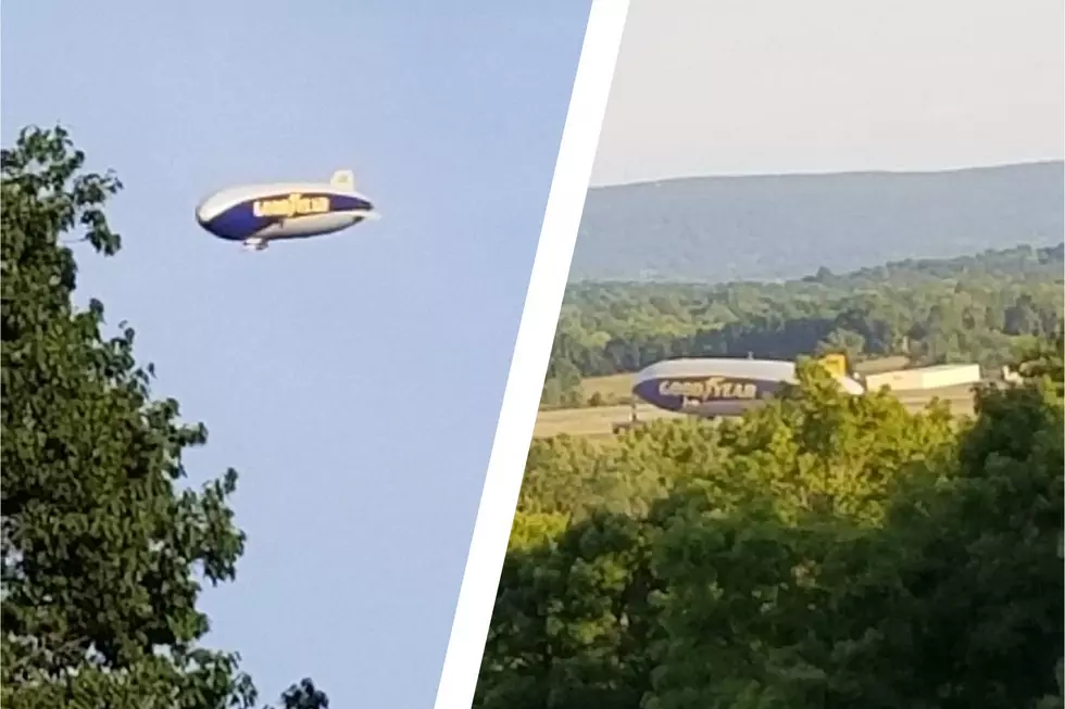 Why is Goodyear Blimp Landing in Montgomery, New York