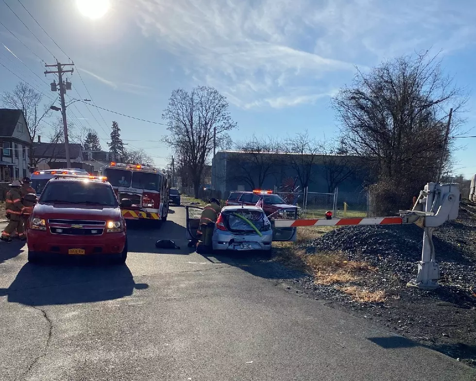 Car Struck by Train in Kingston, New York