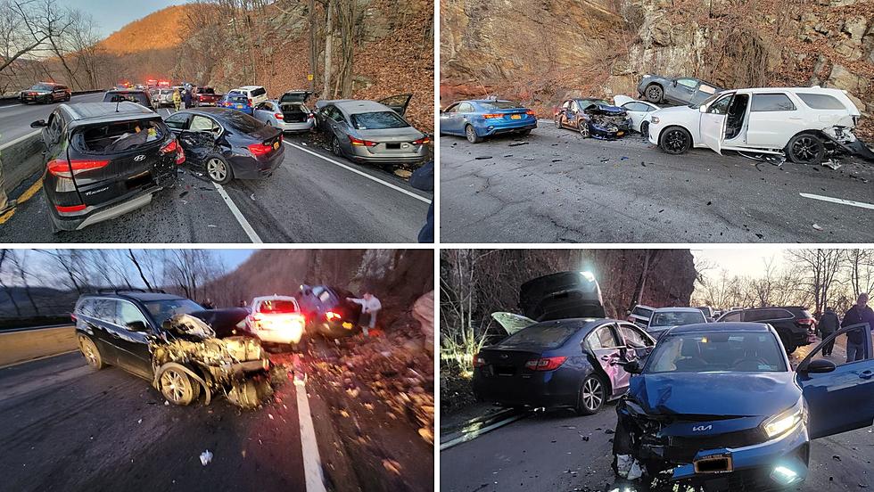 Icy Conditions Cause 18  Vehicle Accident on Storm King Mountain