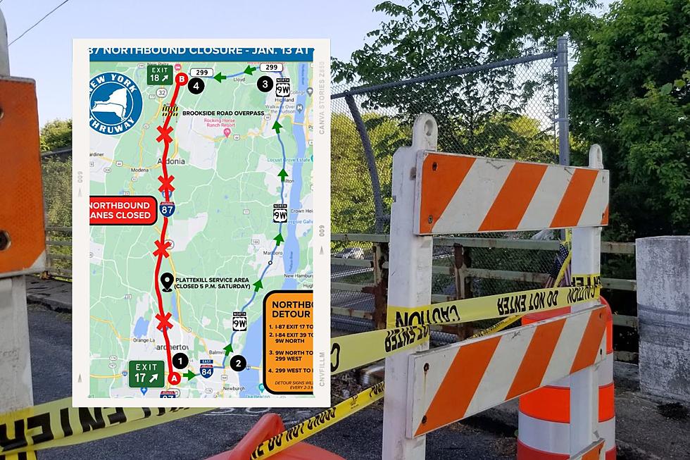 New York State Thruway Closure Scheduled for this Weekend