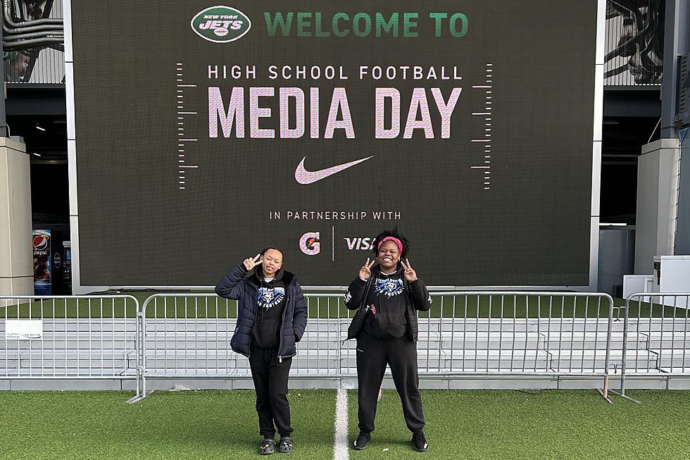 Local Students Experience NY Jets Girls Flag Football Media Day