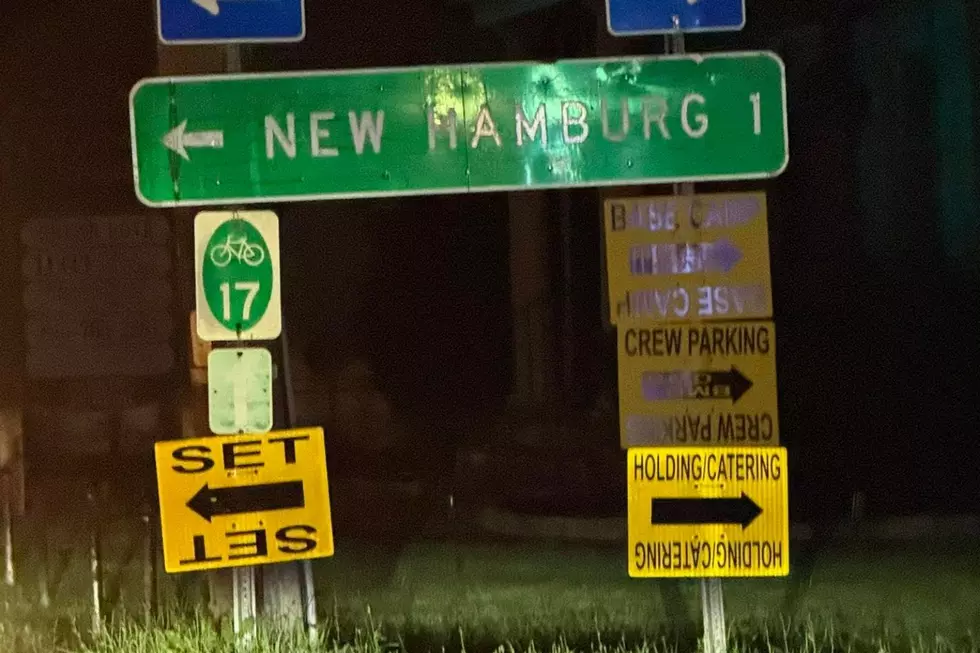 What Do These Yellow Signs on Route 9D in Wappingers Falls Mean?