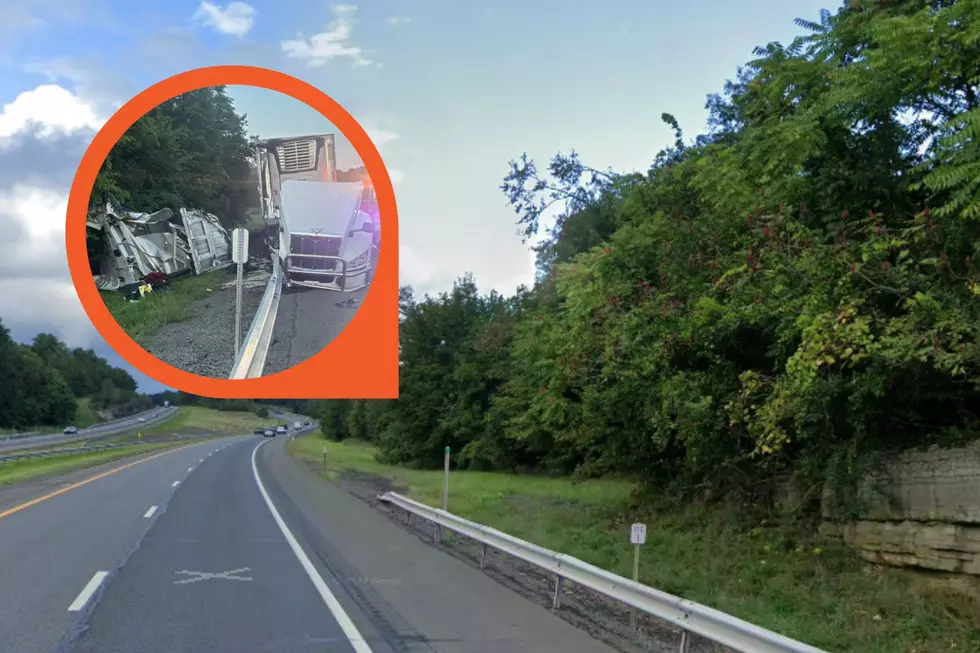 Truck Accident Makes A Mess on New York State Thruway