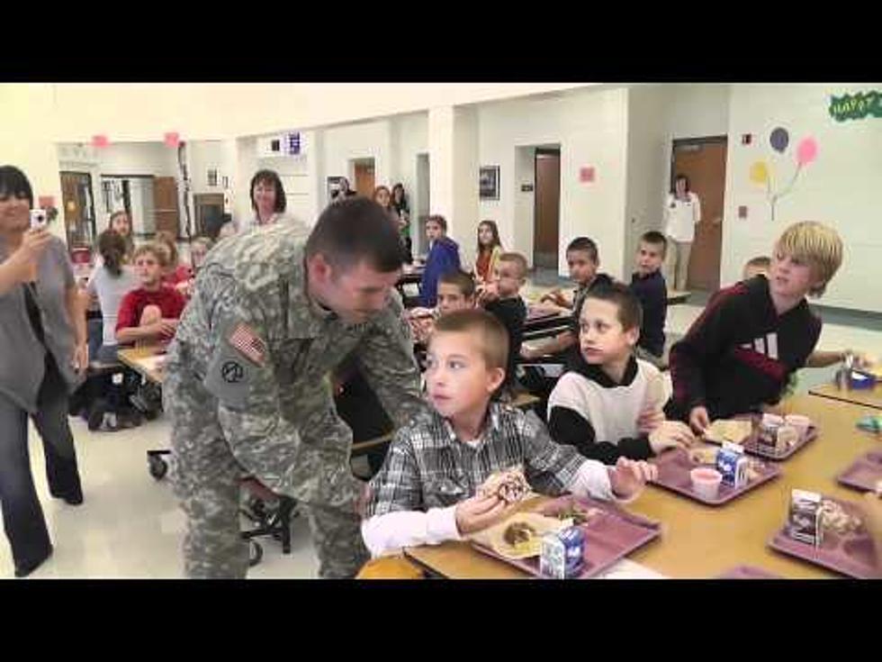 A Soldier And His Son – Surprise At School [Video]