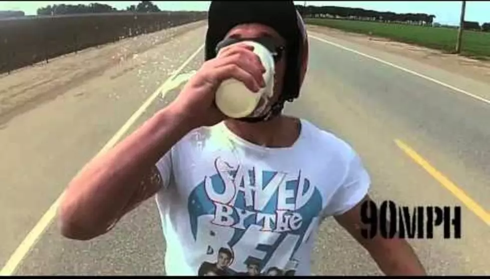 What Happens When You Drink A Milkshake At 100 MPH [Video]