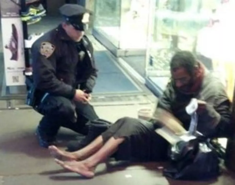 Times Square Homeless Man Who Was Given Shoes By Cop Exposed as Fraud