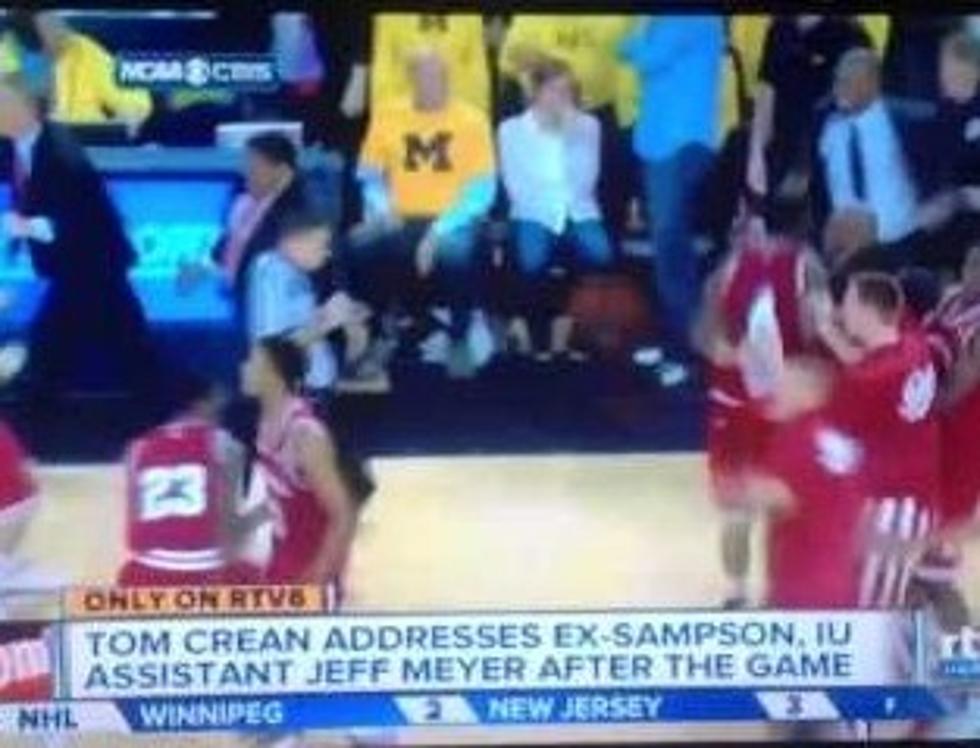 IU&#8217;s Tom Crean Has Heated Exchange With Michigan Assistant Moments After Heart-Stopping Hoosier Victory Sunday