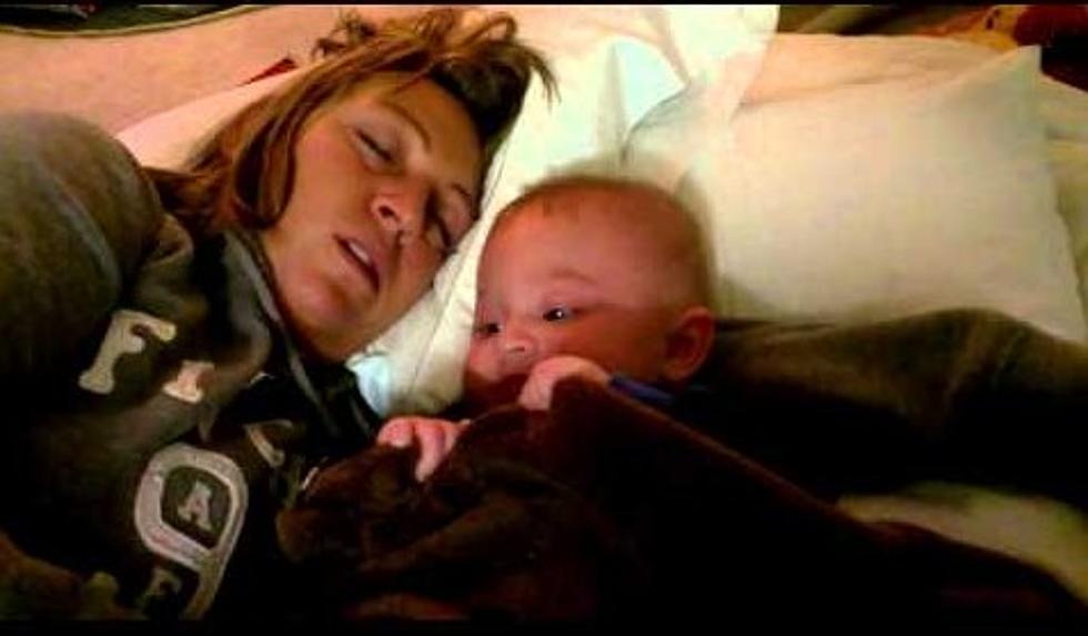 Baby Terrified By Mom’s Snoring Is Hysterical