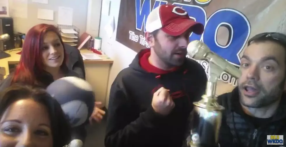 Dave and Leslie Show Off Trophies to Jealous WKDQ Staff [WATCH]