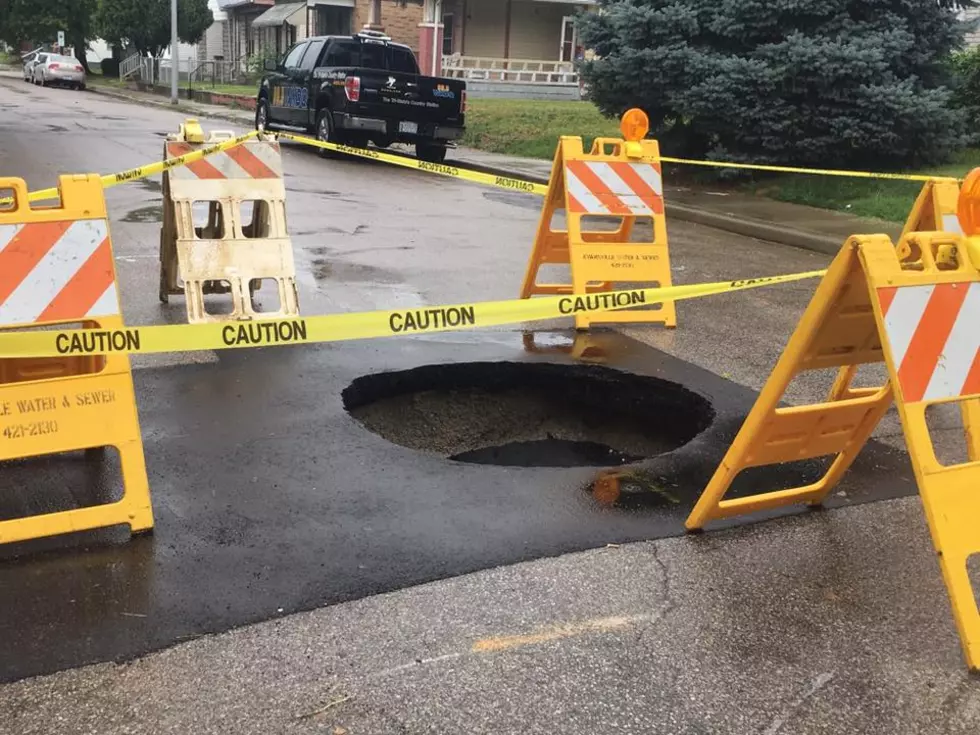 Sinkhole Opens Up In Evansville [PICTURES]