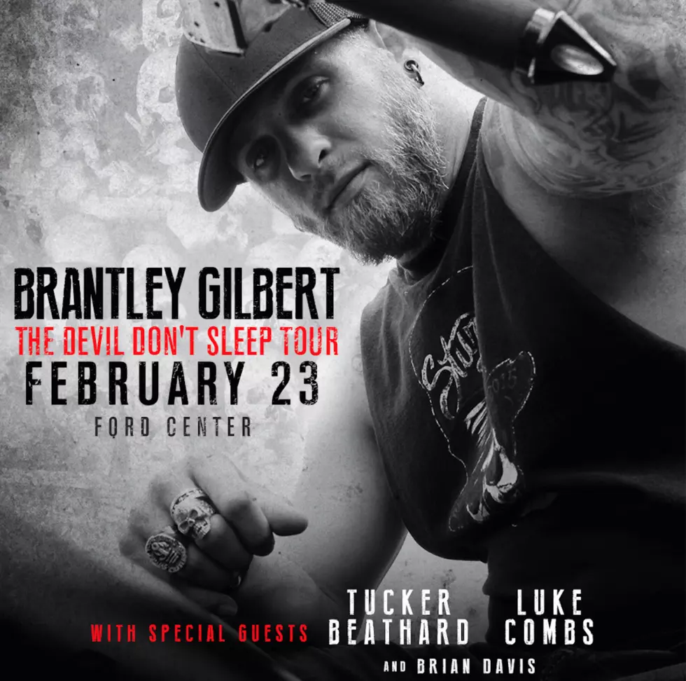 Brantley Gilbert Coming to the Ford Center! Here&#8217;s How to Win Tickets!