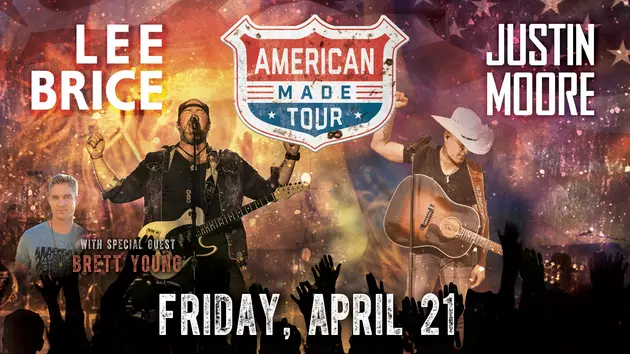 Justin Moore and Lee Brice Coming to Evansville!