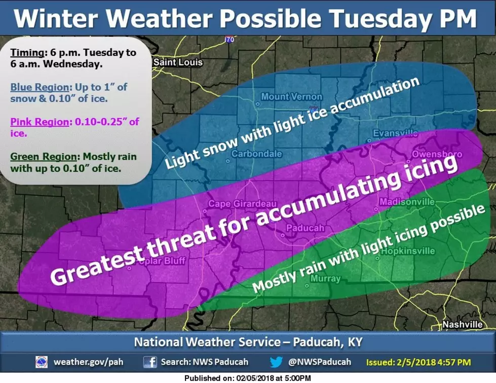 Owensboro Could See Icy Conditions Early Wednesday Morning