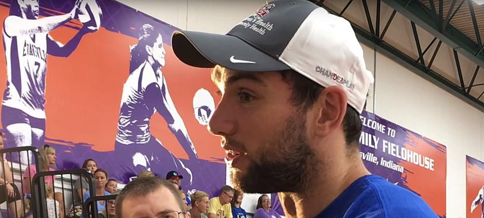 Andrew Luck Promotes Healthy Life Choices at UE Kids Camp
