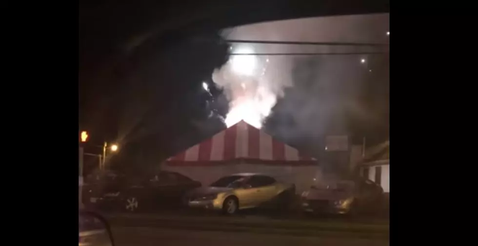 Madisonville Firework Tent Catches Fire [WATCH]