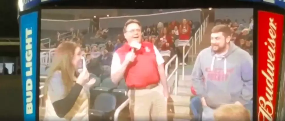See Husband Surprised with Baby Announcement at Thunderbolts Game