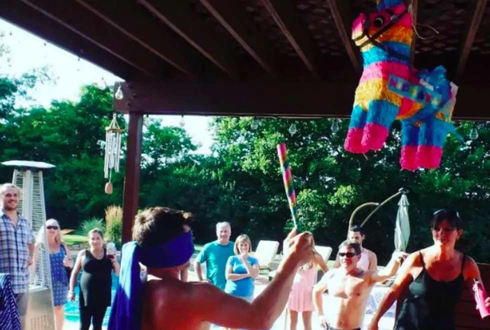 Party With Pinatas Filled With Little Bottles Of Booze