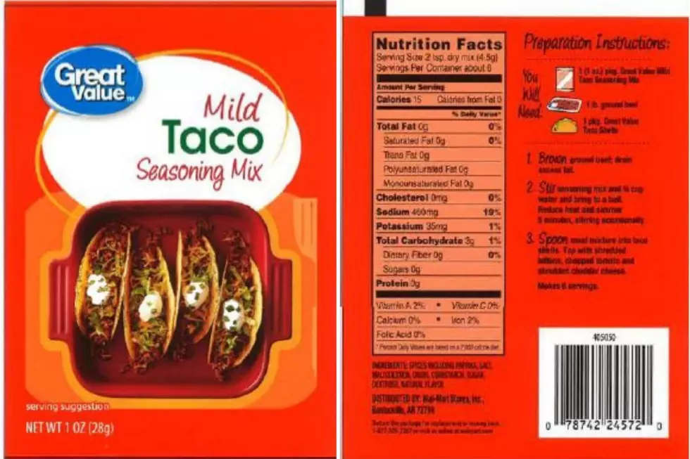 Walmart Taco Seasoning Sold in IN, KY, &#038; IL Recalled Due to Possible Salmonella Contamination