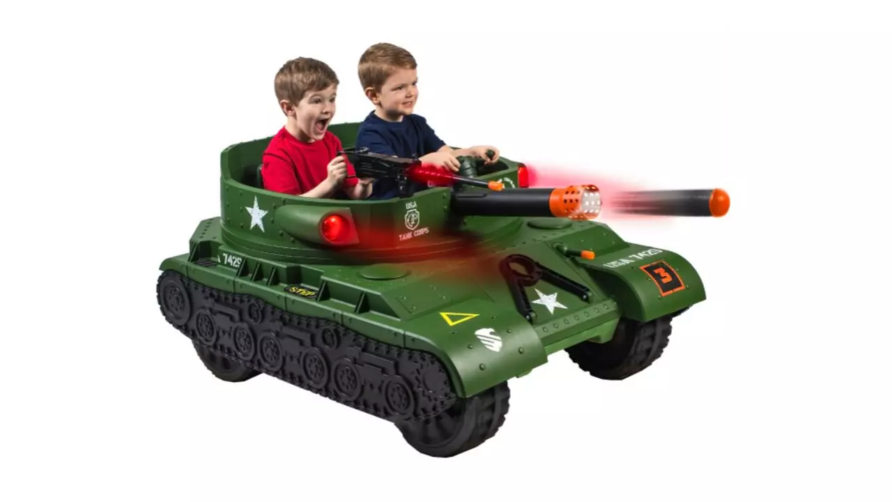 small toy tanks