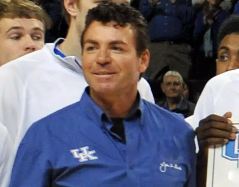 Papa John Spotted in UK Blue at Kentucky-Louisville Game Dec. 28