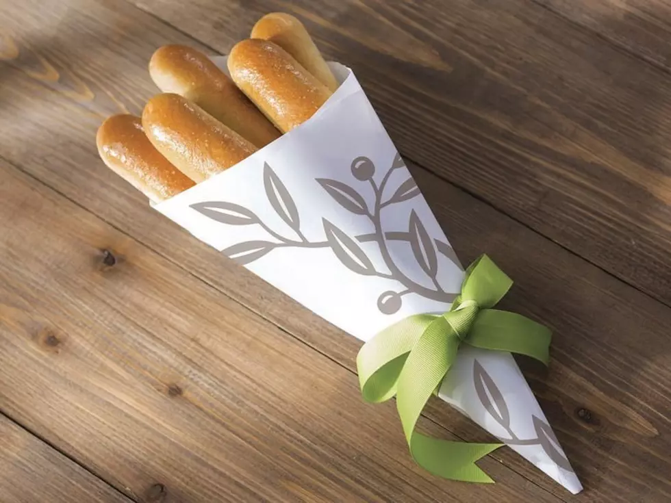 Tell Someone You Love Them With A Bouquet of Olive Garden Bread Sticks