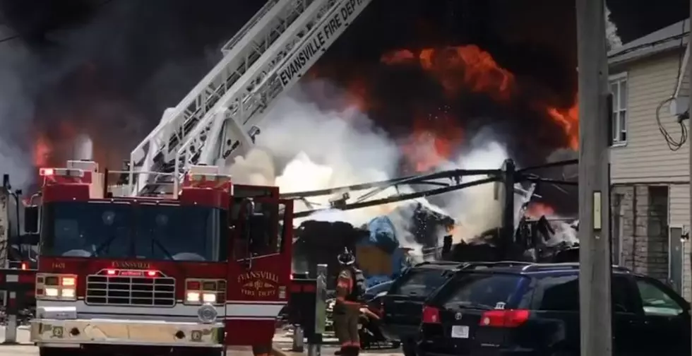 Crews Battle Huge Fire at Green Tree Plastics in Evansville