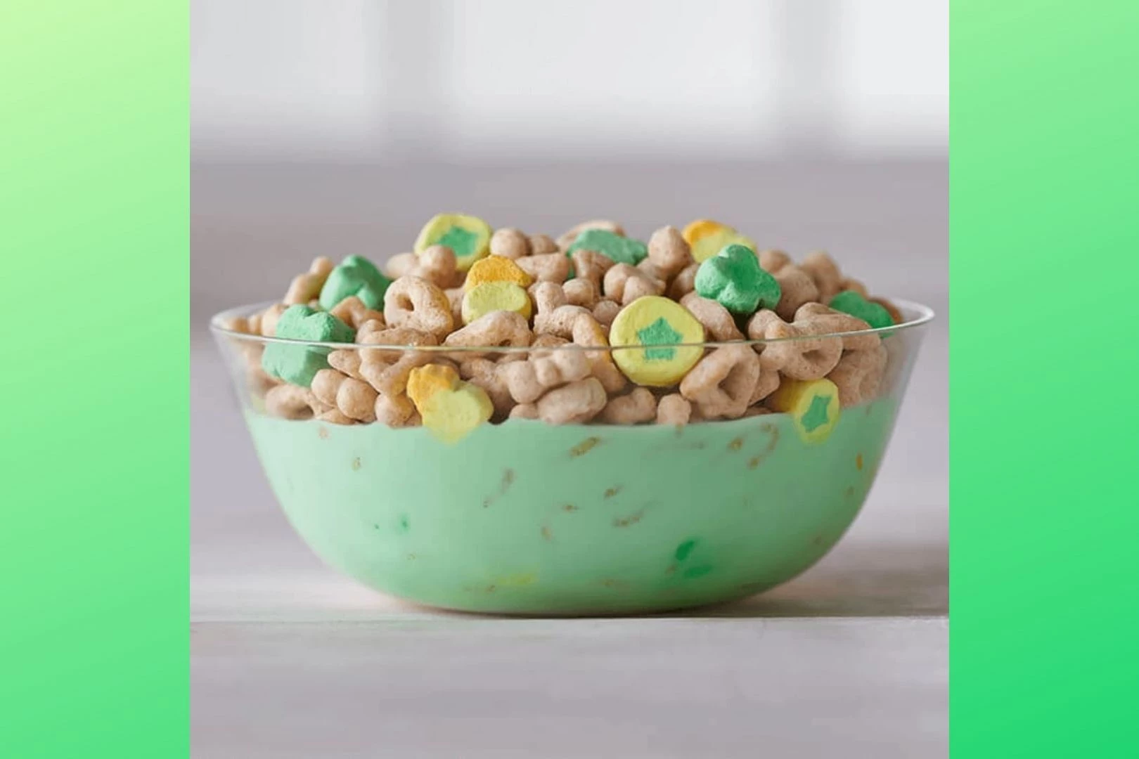 Magic Clovers Turn Milk Greenlucky Charms Thick & Glossy Slime St