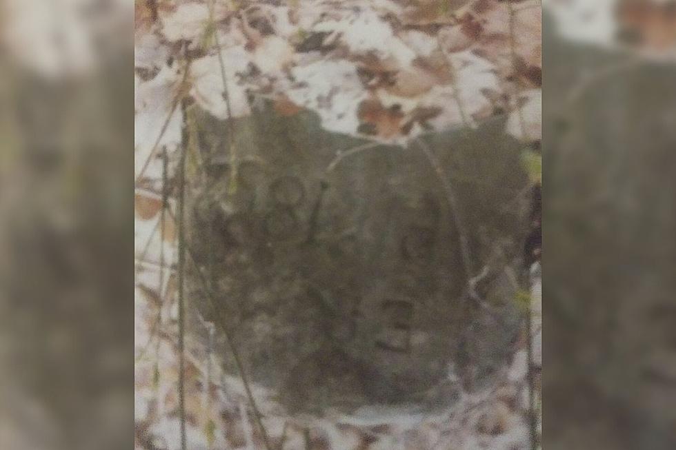 Old Photo Of Family Headstone Shows Unexplainable Creepy Image from Hidden, Overgrown Cemetery near Owensboro, Kentucky