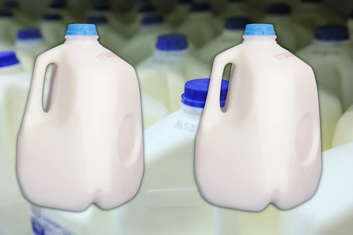 Uneven milk jugs. (Pic)