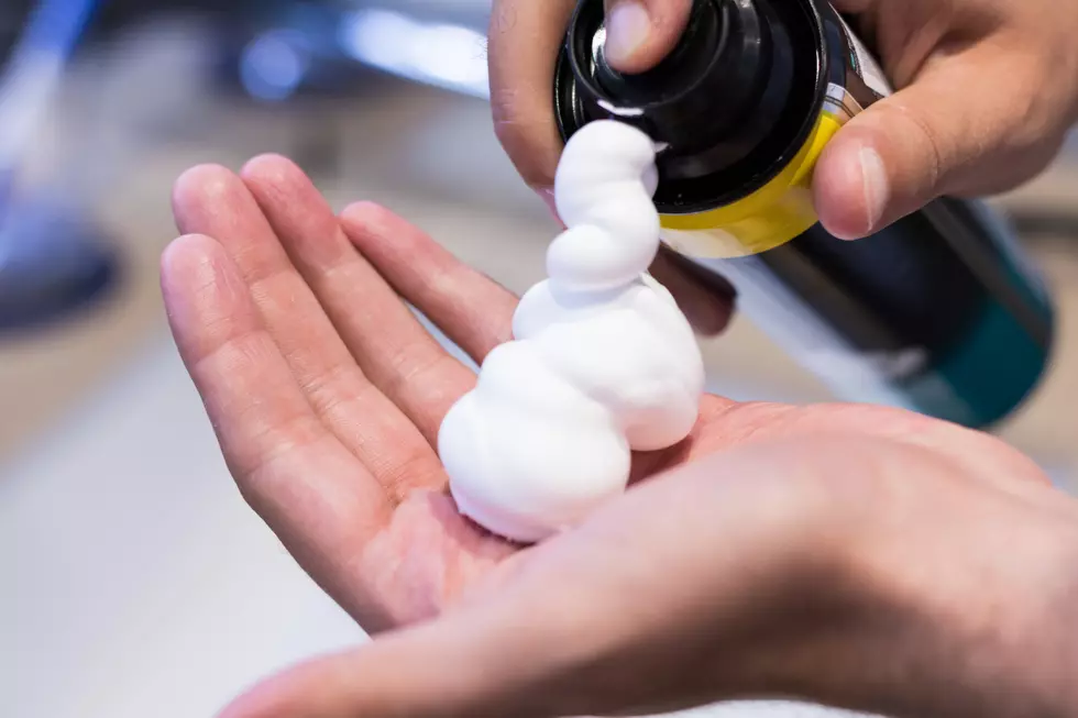 Shaving foam.