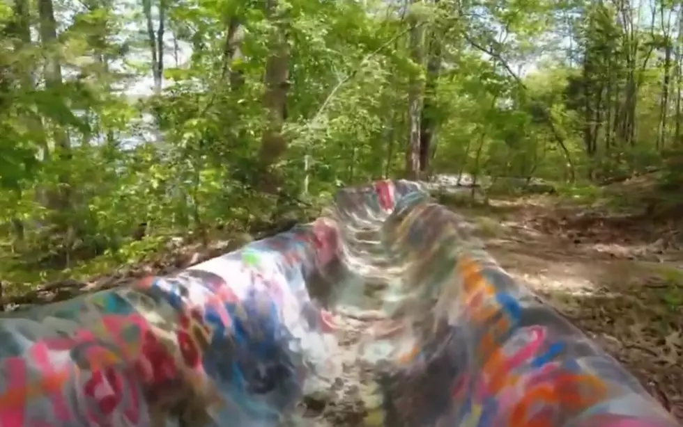 What’s Up With This Abandoned Waterslide in Indiana in the Middle of the Woods?