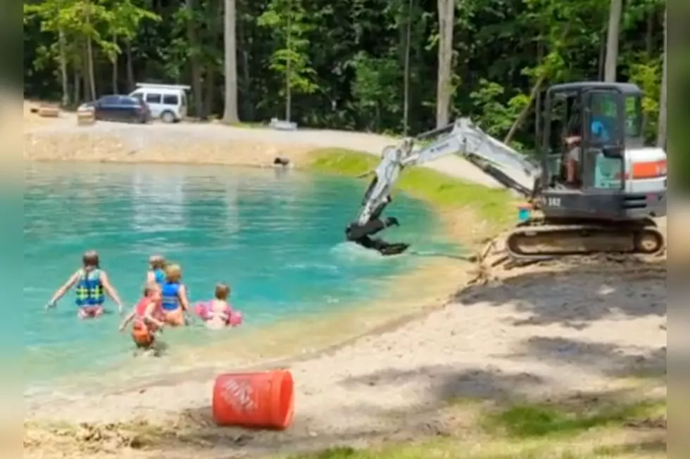 Indiana Dad Turns Backyard Into Homemade Waterpark with Excavator [VIDEO]