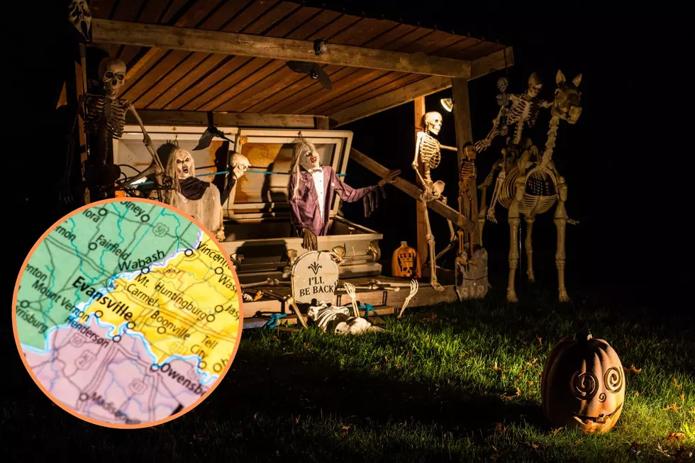 Maps of Evansville Area Homes Decorated For Halloween