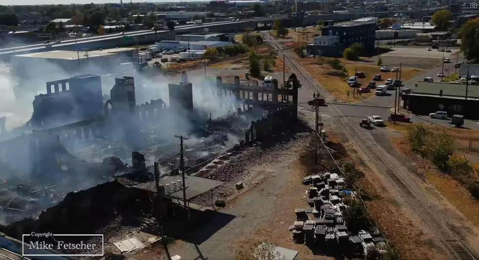 Stunning Drone Footage Shows Aftermath of Massive Southern Indiana Warehouse Fire [WATCH]