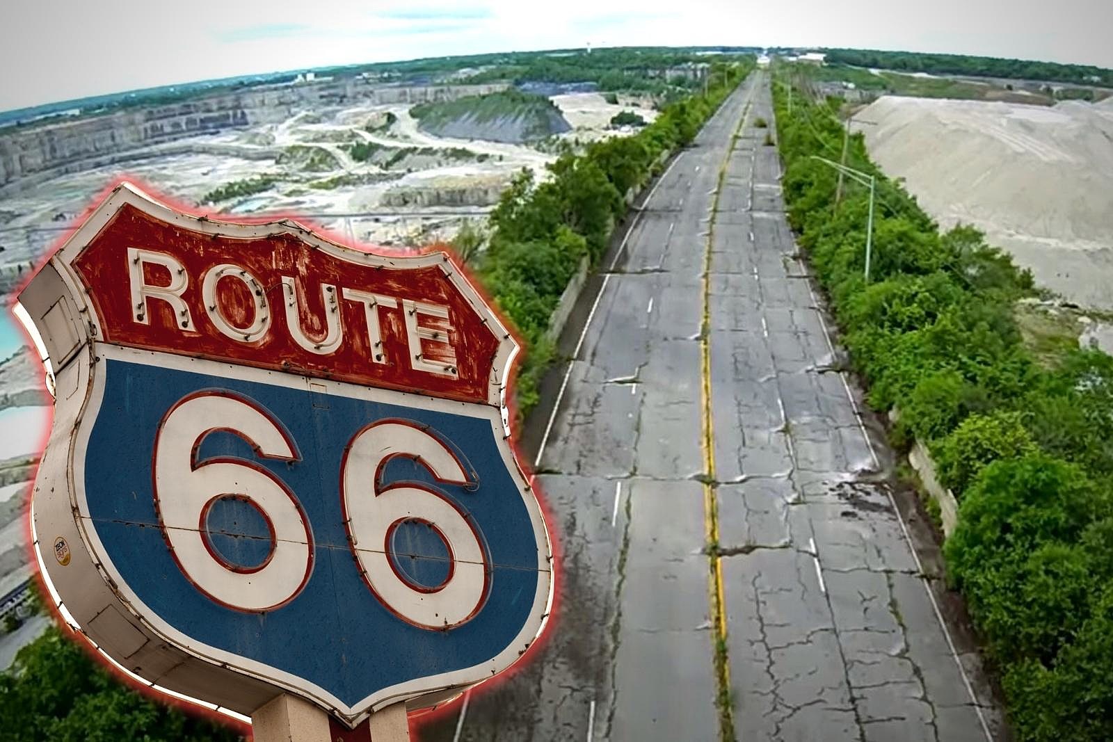 Abandoned Stretch of Route 66 in Illinois