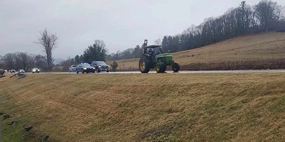 Man Leads Police In Chase Into Stolen John Deere Tractor
