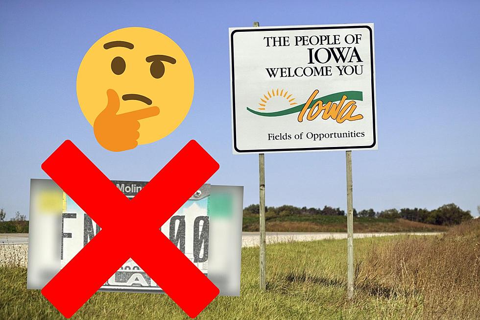 Iowa, It’s Illegal To Put Your License Plate Stickers Here
