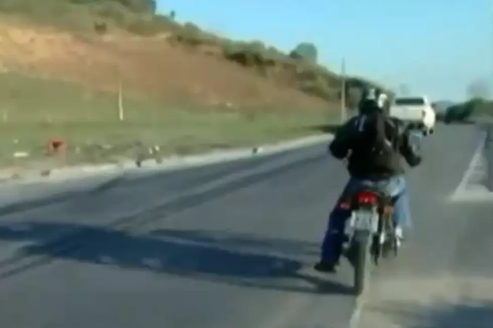 Motorcyclist Gives Interview About Crashes, Proceeds to Crash