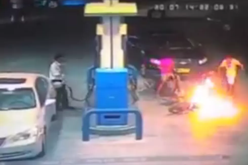 Small Fire at Gas Station Escalates into Something Else