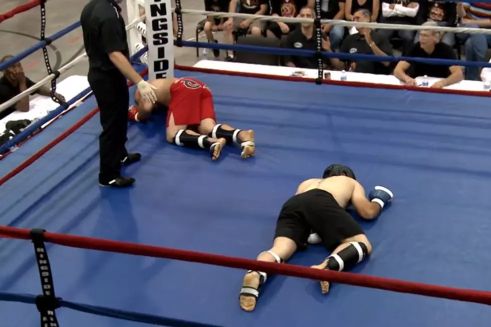 MMA Fight Ends in Below-the-Belt Double-K.O.
