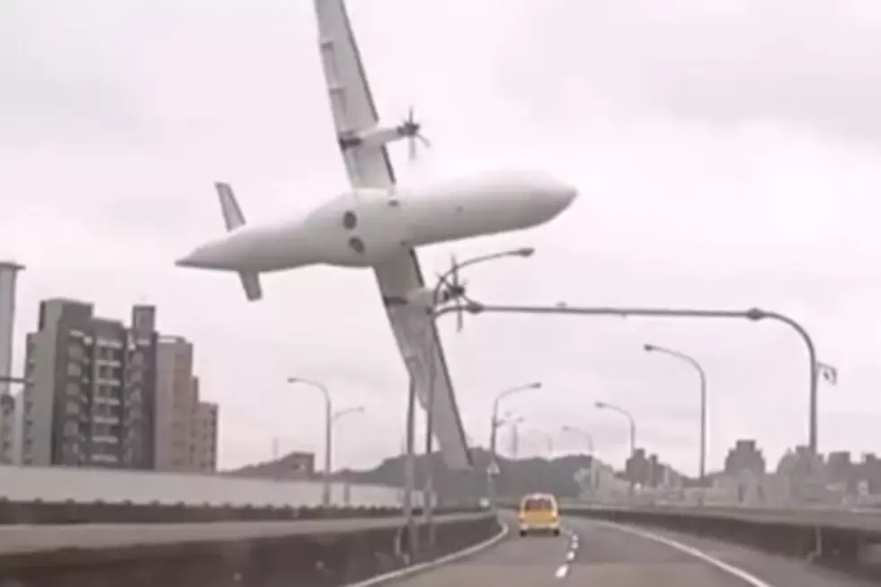 Dashcam Video Catches a Plane Crashing in China