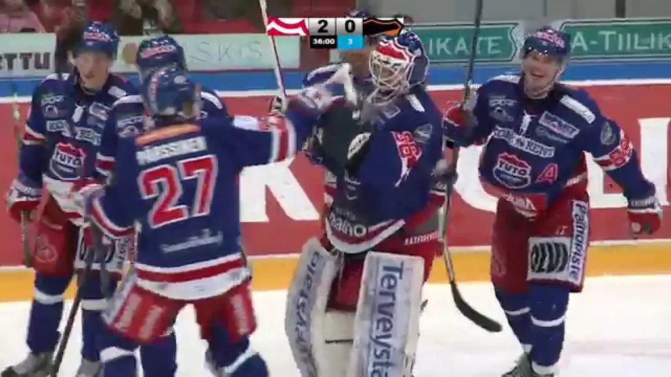 Finnish Broadcaster Loses His Mind After Goalie Scores a Goal