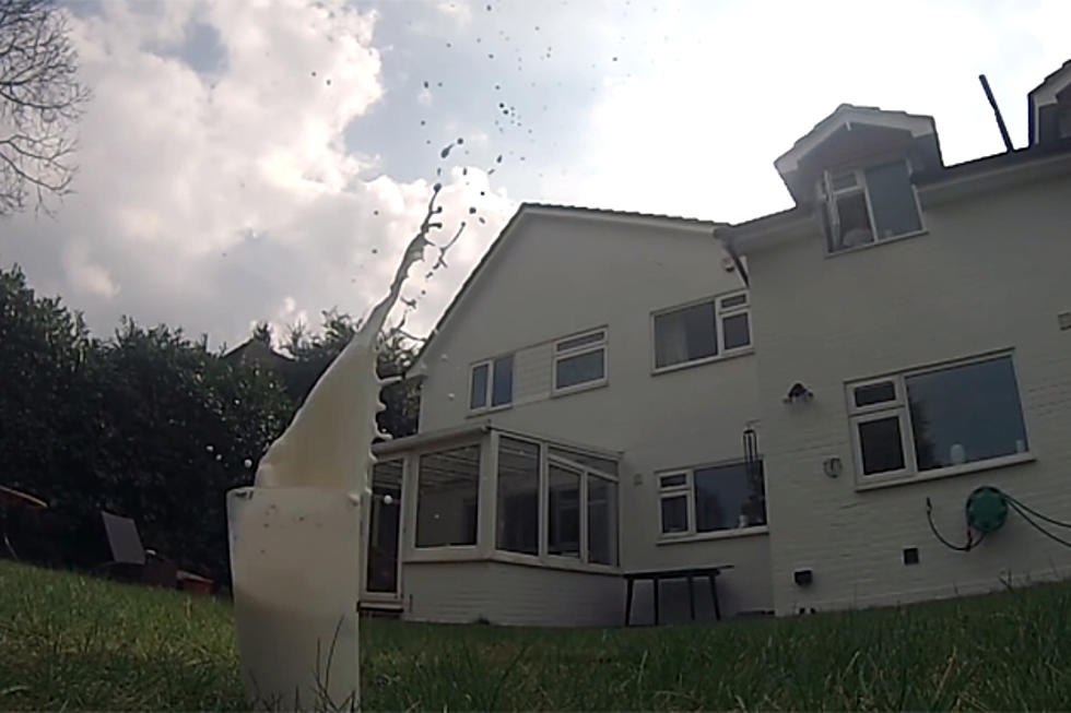 Guy Trick Shots Oreos into a Glasses of Milk