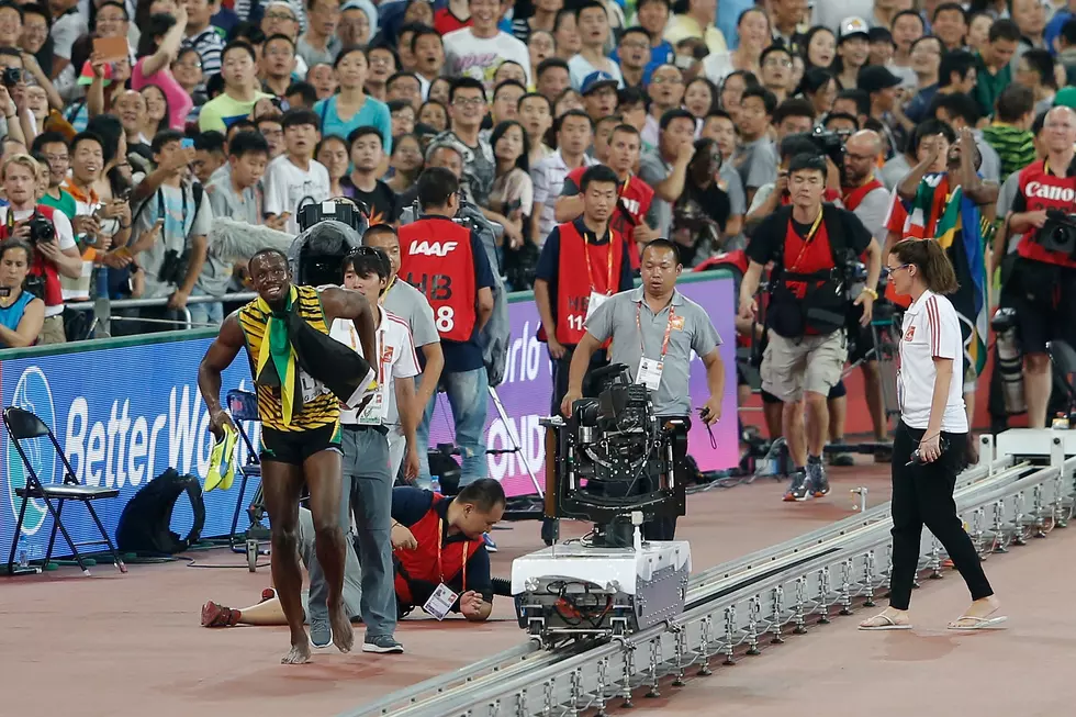 Usain Bolt Got Taken Out By a Cameraman on a Segway