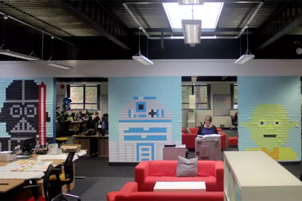 Star Wars Post-It Note Murals Will Help Nerd Up Any Office